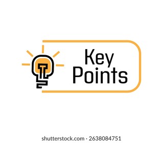 key points text on white background
