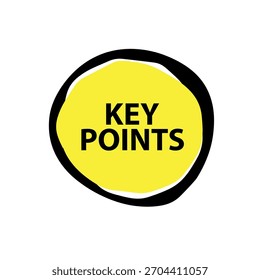 key points text on white background