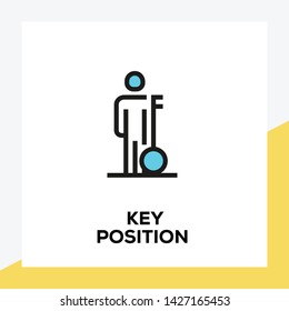 KEY POSITION AND ILLUSTRATION ICON CONCEPT