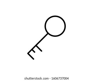 Key premium line icon. Simple high quality pictogram. Modern outline style icons. Stroke vector illustration on a white background. 
