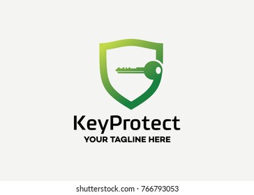 Key Protect Logo Template Design Vector, Emblem, Design Concept, Creative Symbol, Icon