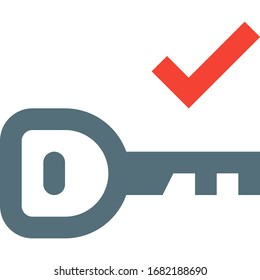tecla, protección, seguro - icono vector