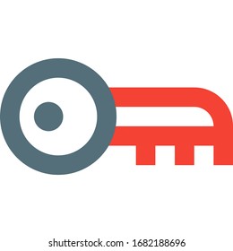 tecla, protección, seguro - icono vector