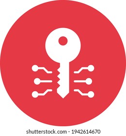Clave, protección, imagen vectorial de icono segura. También se puede usar para la ciberseguridad. Idóneo para aplicaciones web, aplicaciones móviles y medios impresos.