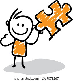 
key puzzle Doodle style vector illustration object isolated hand draw