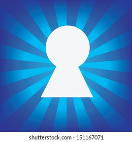 Key radial blue background.