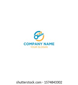 Key And Real Estate From Graph Logo Design Vector