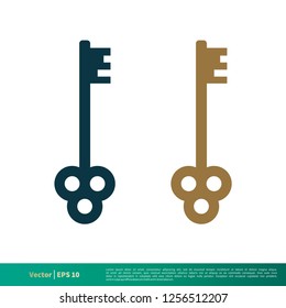 Key Real Estate Vector Icon Logo Template Illustration Design. Vector EPS 10.