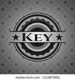 Key realistic dark emblem