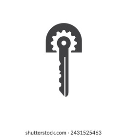 key repair and service  icon vector concept design template web