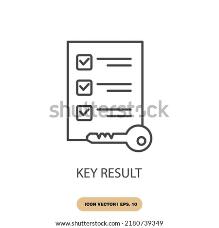 key result icons  symbol vector elements for infographic web