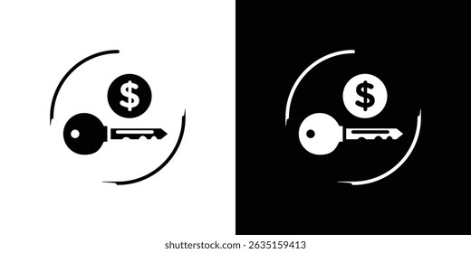 Concepto de icono de ingresos clave, Ilustración vectorial