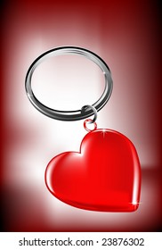 key ring heart