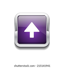 Up Key Rounded Corner Vector Purple Web Icon Button