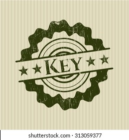 Key rubber grunge seal