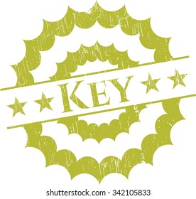 Key rubber grunge seal