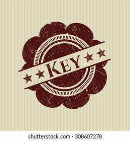 Key rubber stamp