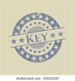 Key rubber stamp