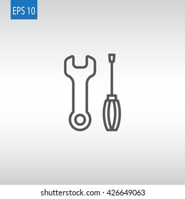 Key screwdriver Icon Vector