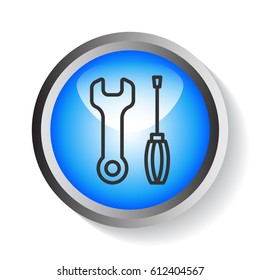 Key screwdriver Icon Vector.