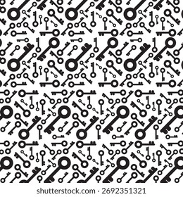 Key Seamless Pattern Background Design  