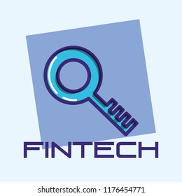 key secure fintech icon