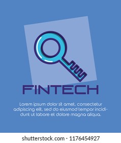 key secure fintech icon
