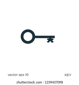 key secure locked icon security symbol logo template