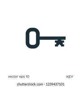 key secure locked icon security symbol logo template
