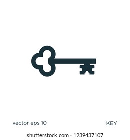 key secure locked icon security symbol logo template