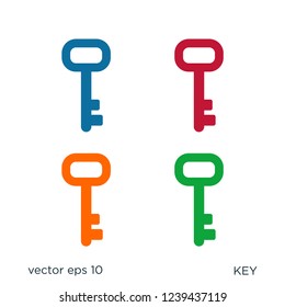 key secure locked icon security symbol logo template