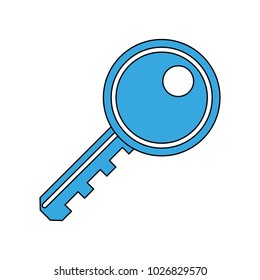 Key security device icon vector illustration graphic design