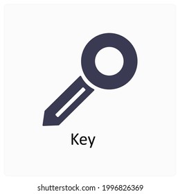 Konzept des Schlüssel- oder Sicherheitssymbols  