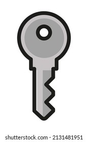 key security icon isolated vector
