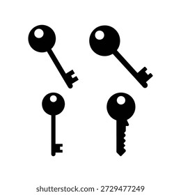 Key security icons bundle set