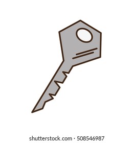 key security isolated icon vector illustration design