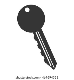 key security lock house car safety door vector illustration isolated