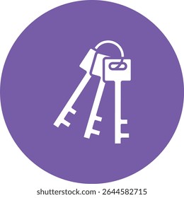 Key Set vector icon. Can be used for printing, mobile and web applications.