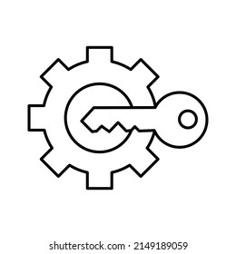 key setting Vector icon which is suitable for commercial work and easily modify or edit it

