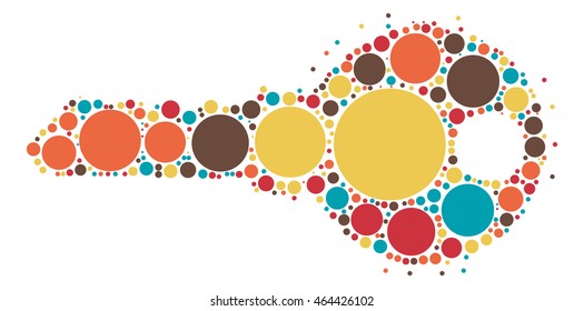 Key Shape Vector Design By Color Stock Vector (Royalty Free) 464426102 | Shutterstock