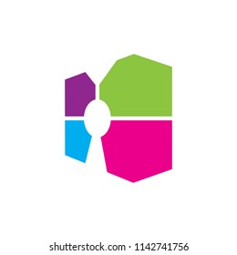Key Shop abstract logo icon vector