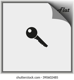 Key sign icon. 