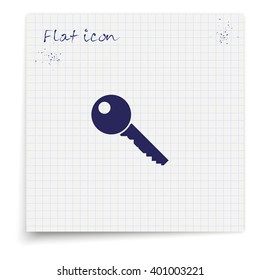 Key sign icon. 