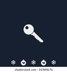 Key sign icon. 