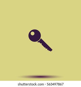 Key sign icon. 