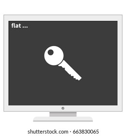 Key sign icon. 