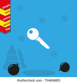 Key sign icon. 