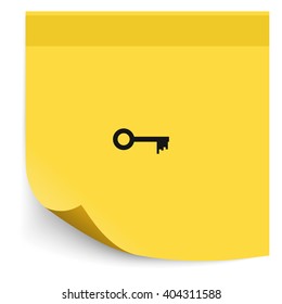 Key sign icon. Unlock tool symbol.