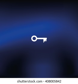 Key sign icon. Unlock tool symbol.