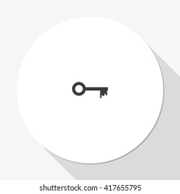 Key sign icon. Unlock tool symbol.
